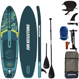 Deska SUP SUN REFLECTIONS M 10'8 MINICOMBO EMERALD - pompowany paddleboard
