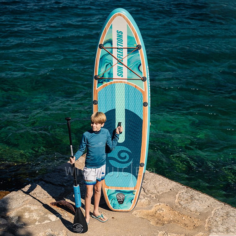 Paddleboard SUN REFLECTIONS S 9'4'' MINICOMBO Ocean mirage - nafukovací