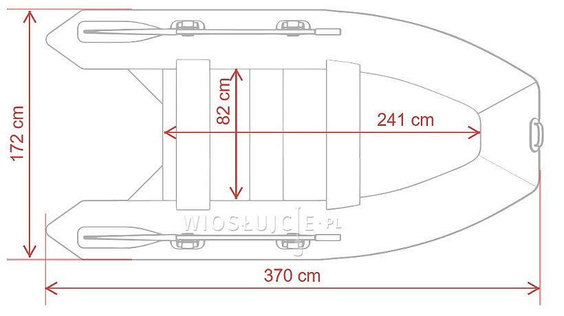 Ponton GLADIATOR ACTIVE C370AL green - pompowana łódź z aluminiową podłogą