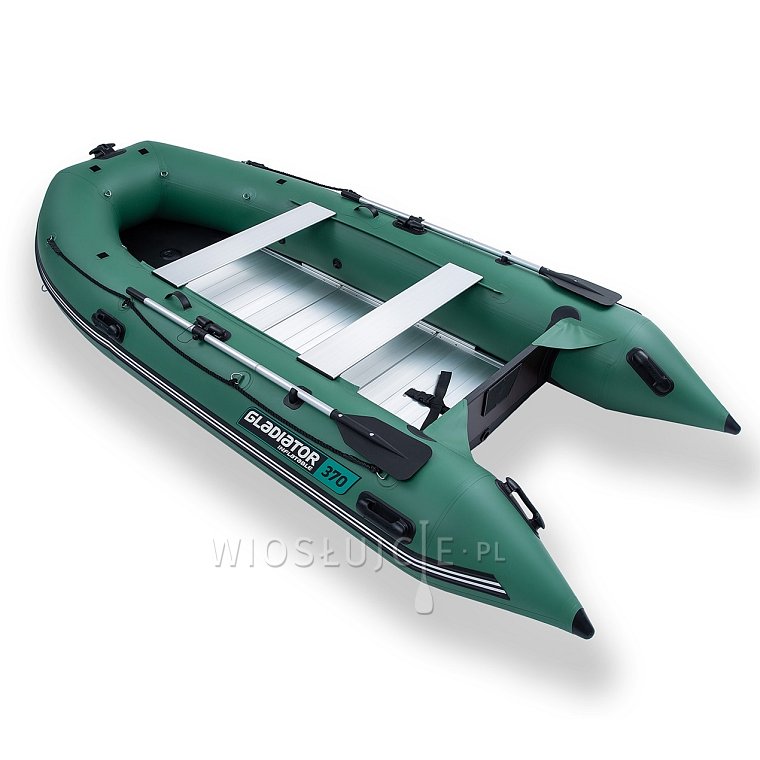 Člun GLADIATOR ACTIVE C370AL green - nafukovací člun s hliníkovou podlahou