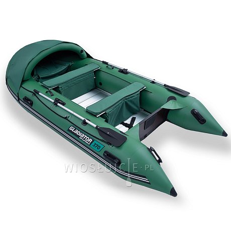 Ponton GLADIATOR ACTIVE C370AL green - pompowana łódź z aluminiową podłogą