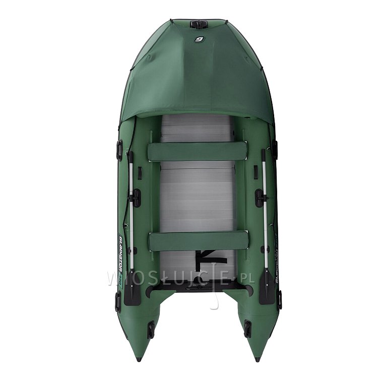 Člun GLADIATOR ACTIVE C370AL green - nafukovací člun s hliníkovou podlahou