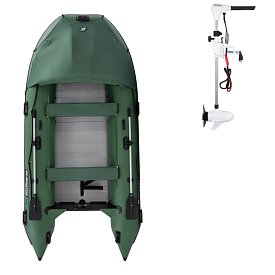 Ponton GLADIATOR ACTIVE C370AL green - pompowana łódź z aluminiową podłogą