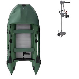 Ponton GLADIATOR ACTIVE C370AL green - pompowana łódź z aluminiową podłogą