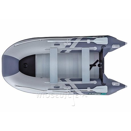 Ponton GLADIATOR CLASSIC B330AL light dark grey - pompowana łódź z aluminiową podłogą