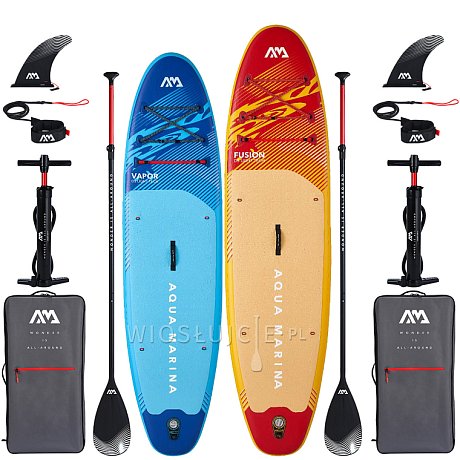 Zestaw 2 desek SUP AQUA MARINA VAPOR 10'4 Aqua Splash + FUSION 10'10 Before Sunset 2026