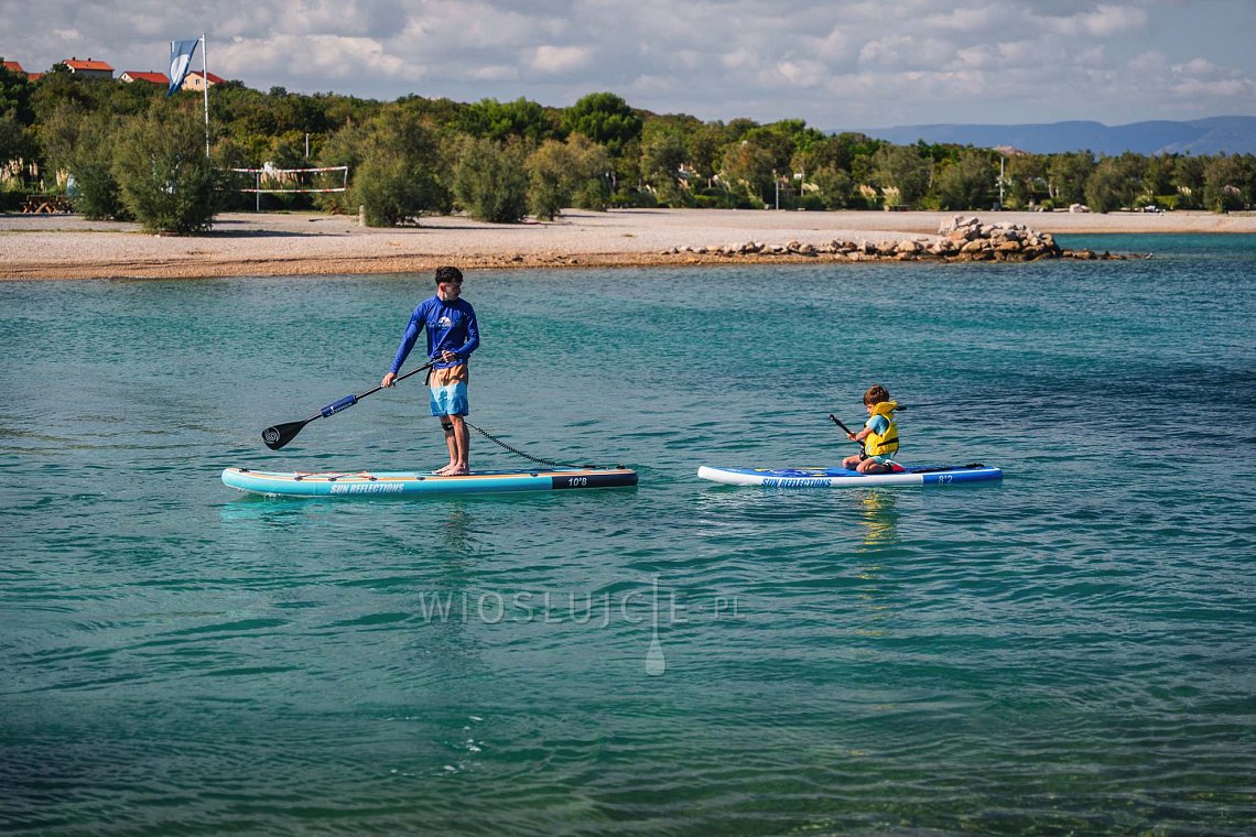 Zestaw 2 desek SUP SUN REFLECTIONS M 10'8'' MINICOMBO Ocean Mirage + SUN REFLECTIONS XXL 11'6'' COMBO Ocean Mirage - rodzinny komp
