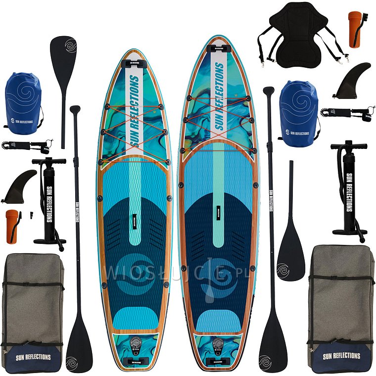SUN REFLECTIONS M 10'8'' MINICOMBO, SUN REFLECTIONS XXL 11'6'' COMBO - rodzinny komplet paddleboard