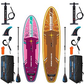 Zestaw 2 desek SUP RIDEWAVE Eternity 9'6'' + Eternity 11'6'' - rodzinny komplet desek SUP