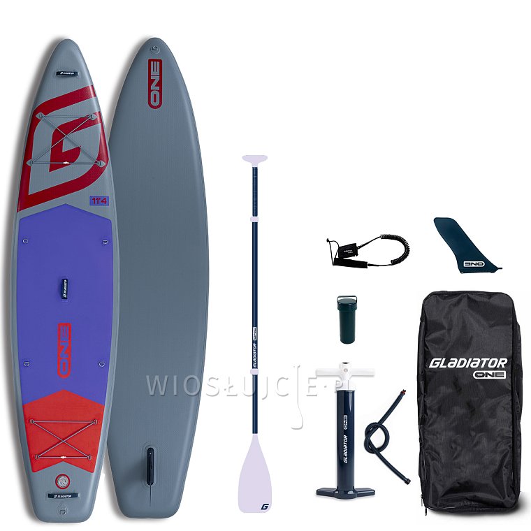 Deska SUP GLADIATOR ONE 11'4 TOURING RED 2026 - pompowany paddleboard