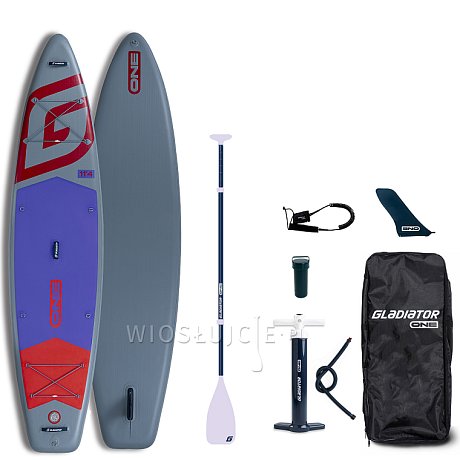Deska SUP GLADIATOR ONE 11'4 TOURING RED 2026 - pompowany paddleboard