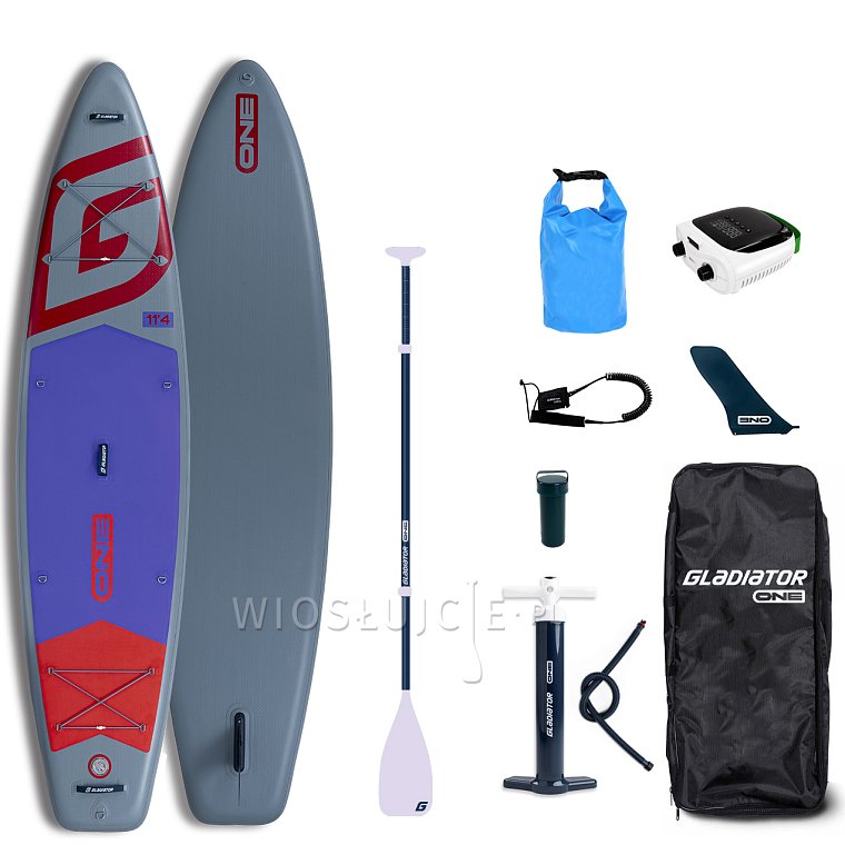 Deska SUP GLADIATOR ONE 11'4 TOURING RED 2026 - pompowany paddleboard