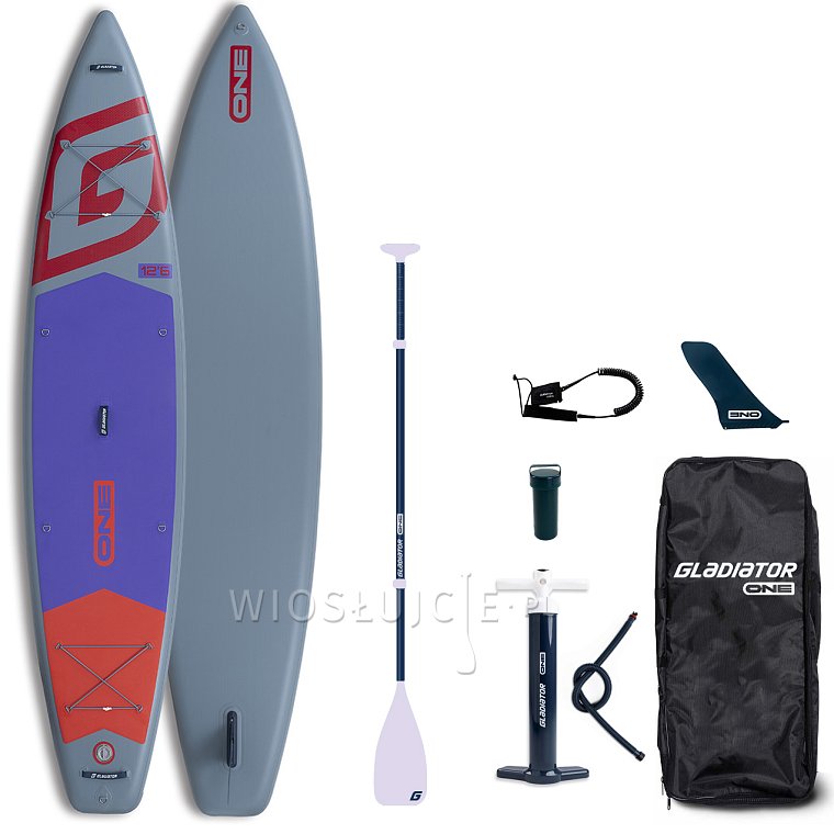 Deska SUP GLADIATOR ONE 12'6 TOURING RED 2026 - pompowany paddleboard