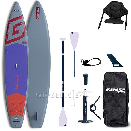 Deska SUP GLADIATOR ONE 12'6 TOURING RED 2026 - pompowany paddleboard