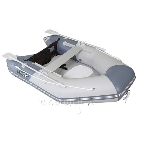 Ponton GLADIATOR AK240AD light dark grey - pompowana łódź z pompowaną podłogą