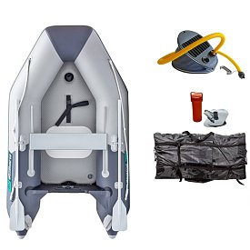 Ponton GLADIATOR AK240AD light dark grey - pompowana łódź z pompowaną podłogą