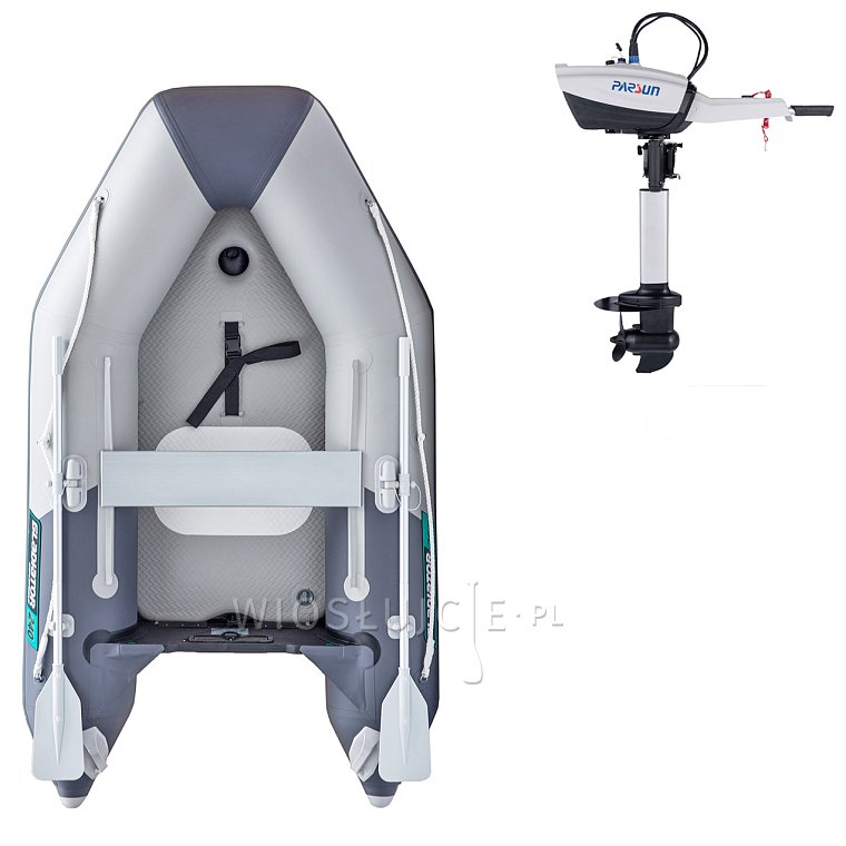 Člun GLADIATOR AK240AD light dark grey - nafukovací člun s vysokotlakou podlahou