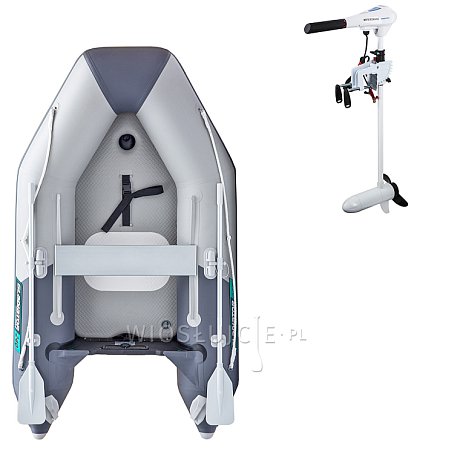 Ponton GLADIATOR AK240AD light dark grey - pompowana łódź z pompowaną podłogą