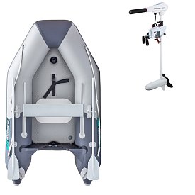 Ponton GLADIATOR AK240AD light dark grey - pompowana łódź z pompowaną podłogą