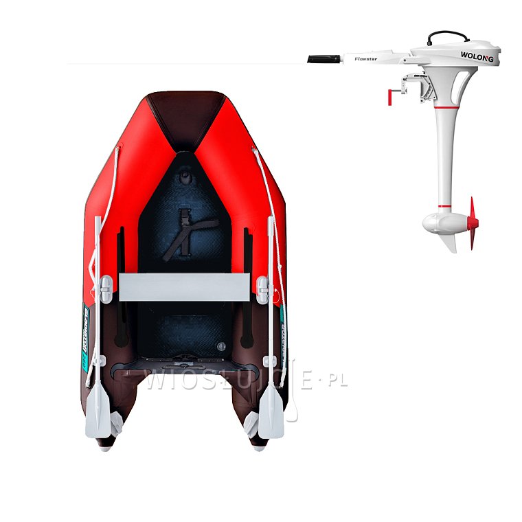 Člun GLADIATOR AK240AD red black - nafukovací člun s vysokotlakou podlahou