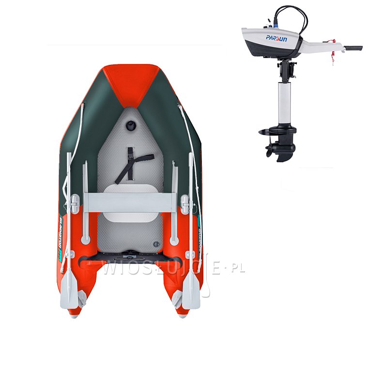 Člun GLADIATOR AK240AD orange dark grey - nafukovací člun s vysokotlakou podlahou