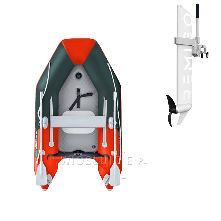Člun GLADIATOR AK240AD orange dark grey - nafukovací člun s vysokotlakou podlahou