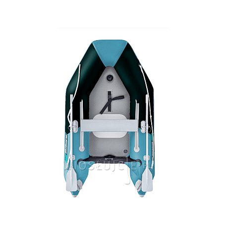 Ponton GLADIATOR AK240AD black turquoise - pompowana łódź z pompowaną podłogą