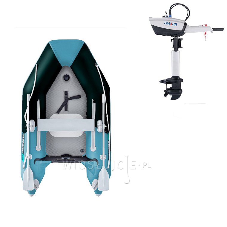 Člun GLADIATOR AK240AD black turquoise - nafukovací člun s vysokotlakou podlahou