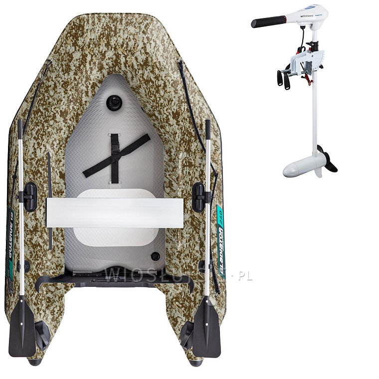 Ponton GLADIATOR AK240AD Camo Digital - pompowana łódź z pompowaną podłogą