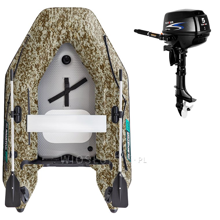 Člun GLADIATOR AK240AD Camo Digital - nafukovací člun s vysokotlakou podlahou