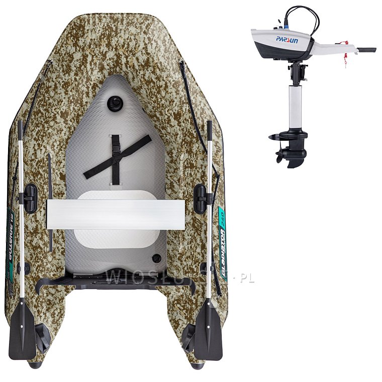 Člun GLADIATOR AK240AD Camo Digital - nafukovací člun s vysokotlakou podlahou