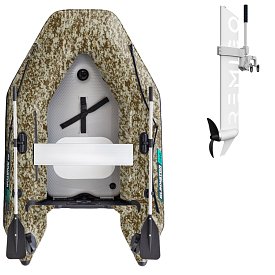 Ponton GLADIATOR AK240AD Camo Digital - pompowana łódź z pompowaną podłogą