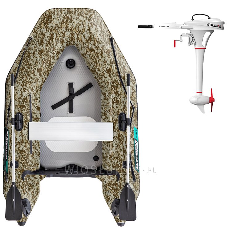 Člun GLADIATOR AK240AD Camo Digital - nafukovací člun s vysokotlakou podlahou