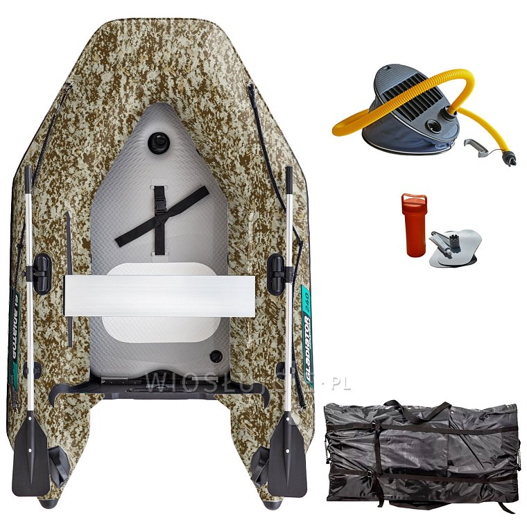 Člun GLADIATOR AK240AD Camo Digital - nafukovací člun s vysokotlakou podlahou