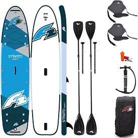 Deska SUP F2 STRATO  GIANT 12'8  BLUE MINICOMBO - pompowany paddleboard