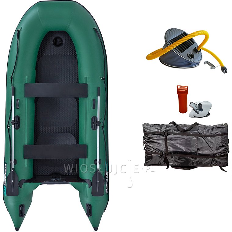 Ponton GLADIATOR CLASSIC B330AD green - pompowana łódź z pompowaną podłogą