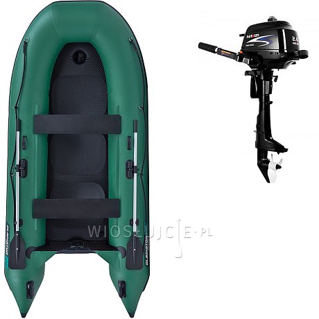 Ponton GLADIATOR CLASSIC B330AD green - pompowana łódź z pompowaną podłogą