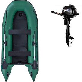 Ponton GLADIATOR CLASSIC B330AD green - pompowana łódź z pompowaną podłogą