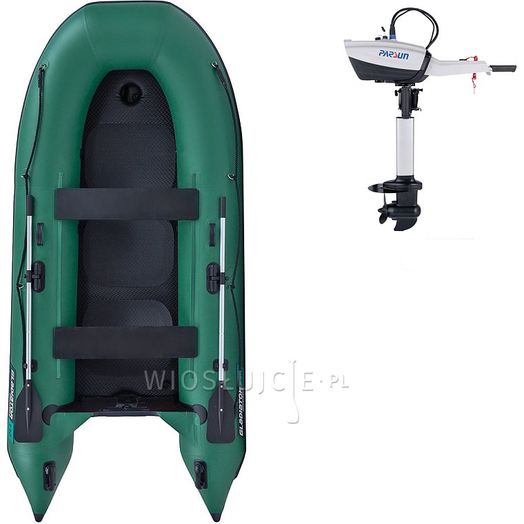 Ponton GLADIATOR CLASSIC B330AD green - pompowana łódź z pompowaną podłogą