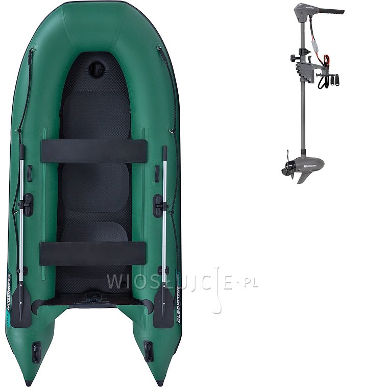 Ponton GLADIATOR CLASSIC B330AD green - pompowana łódź z pompowaną podłogą