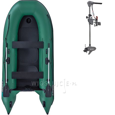 Ponton GLADIATOR CLASSIC B330AD green - pompowana łódź z pompowaną podłogą