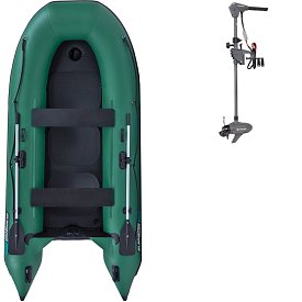 Ponton GLADIATOR CLASSIC B330AD green - pompowana łódź z pompowaną podłogą