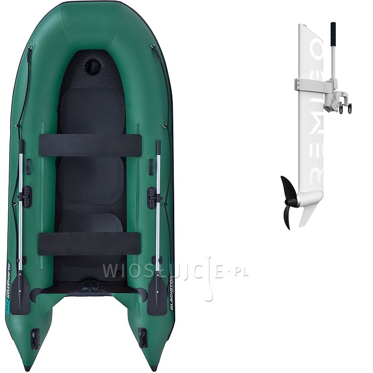 Ponton GLADIATOR CLASSIC B330AD green - pompowana łódź z pompowaną podłogą