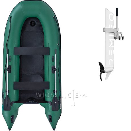 Ponton GLADIATOR CLASSIC B330AD green - pompowana łódź z pompowaną podłogą