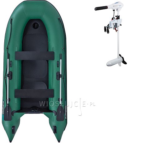 Ponton GLADIATOR CLASSIC B330AD green - pompowana łódź z pompowaną podłogą