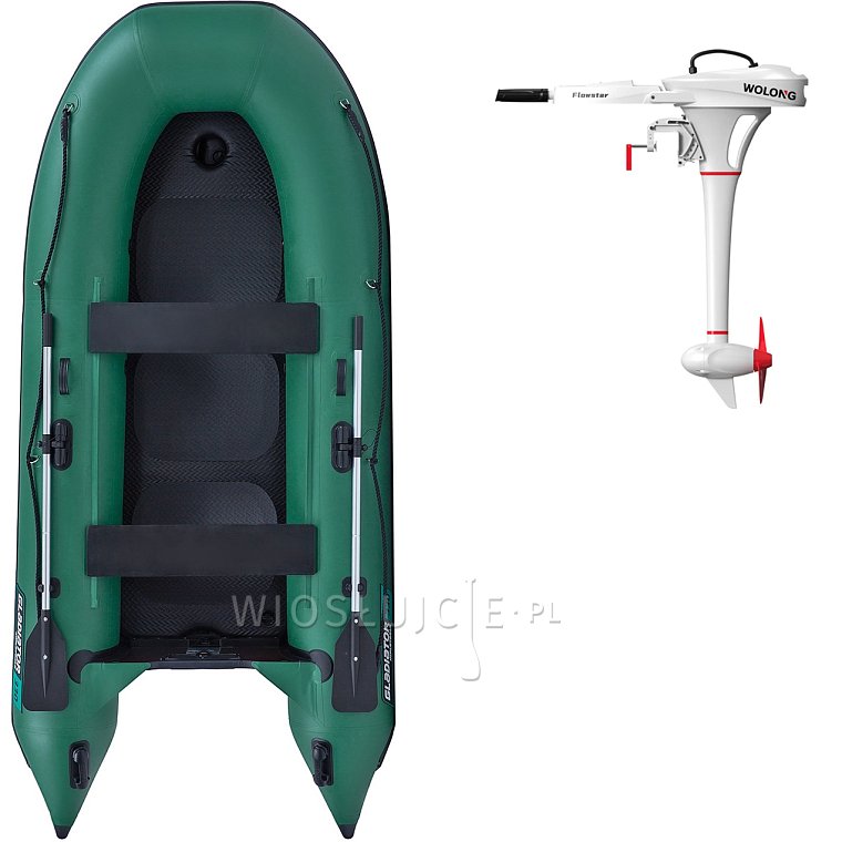 Ponton GLADIATOR CLASSIC B330AD green - pompowana łódź z pompowaną podłogą