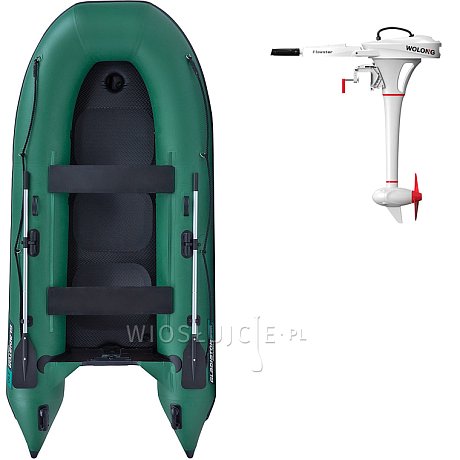 Ponton GLADIATOR CLASSIC B330AD green - pompowana łódź z pompowaną podłogą