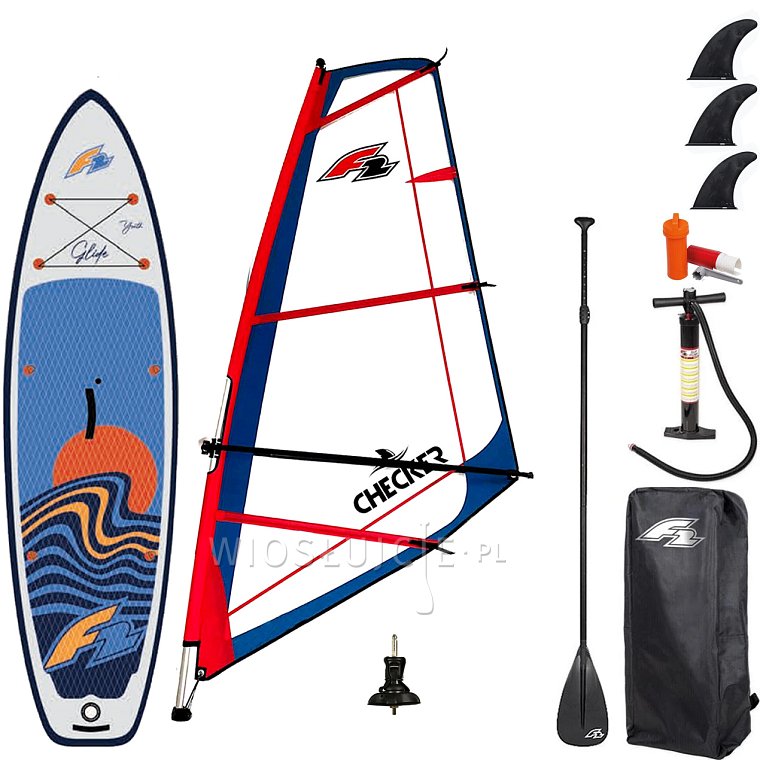 Paddleboard F2 GLIDE WINDSURF/WING YOUTH GREY 10'0 komplet s plachtou - nafukovací paddleboard