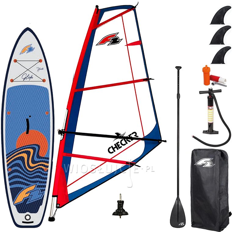 Paddleboard F2 GLIDE WINDSURF/WING YOUTH GREY 10'0 komplet s plachtou - nafukovací paddleboard