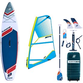Komplet windsurfingowy GLADIATOR WindSUP 11'6 2026 z pędnikiem STX - pompowany paddleboard, windsurfing